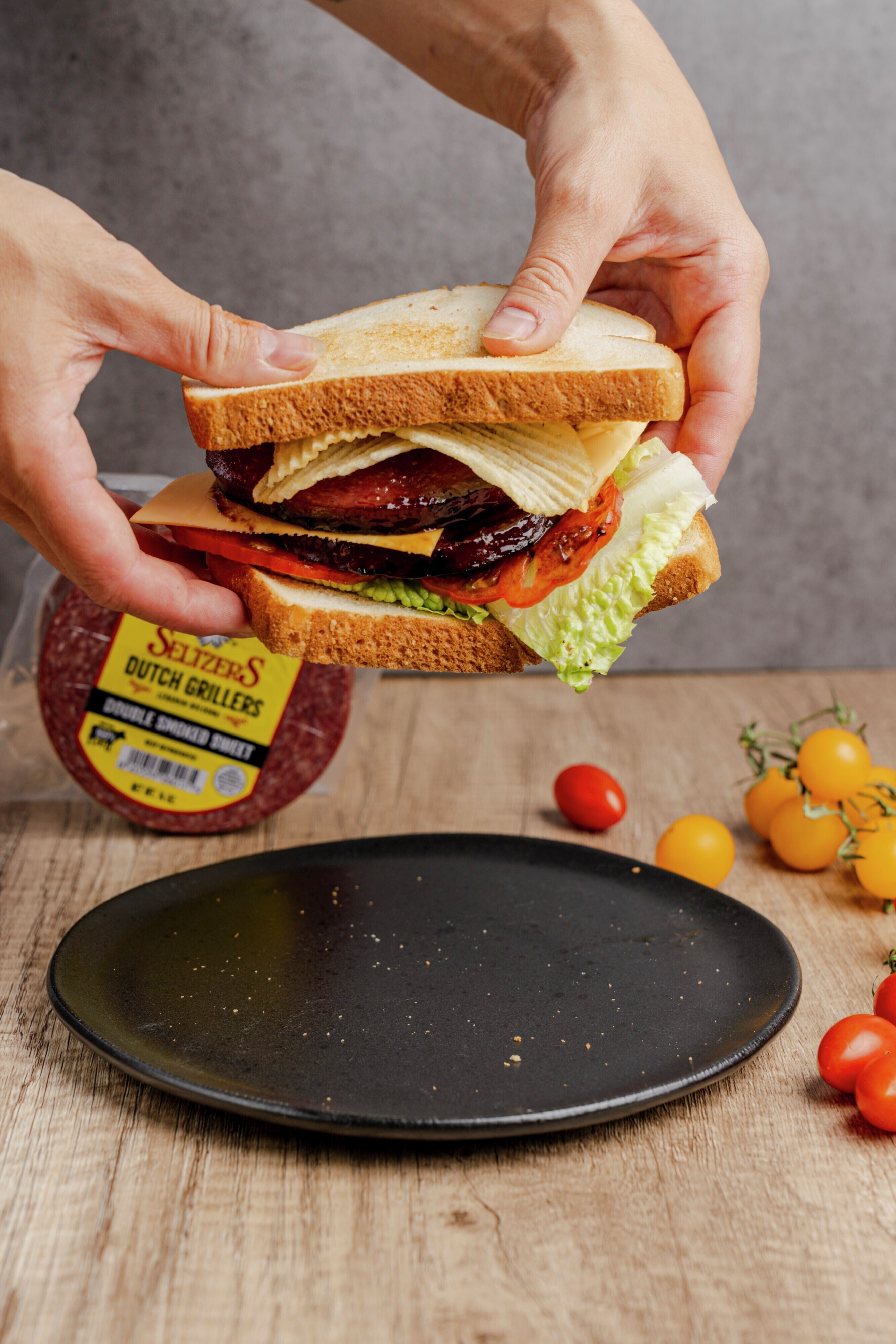 Fried Bologna Sandwich
